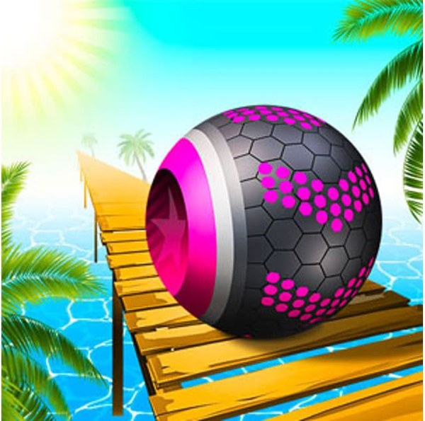 3D Super Rolling Ball Race Online Arcade Game