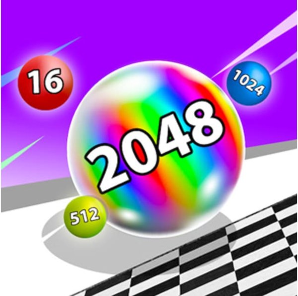 Ball Run 2048 Online Puzzle Game