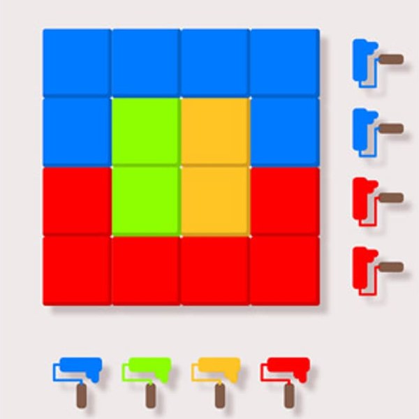 Painting Tiles Puzzle Game Online - Puzzle Game