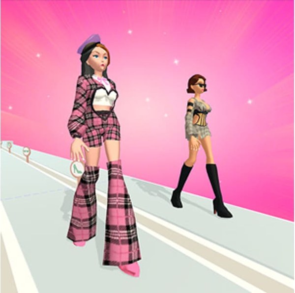 Lady Fashion Run Online Dress-Up Game