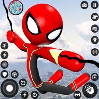 Stick Rope Hero Action Game - City Adventure
