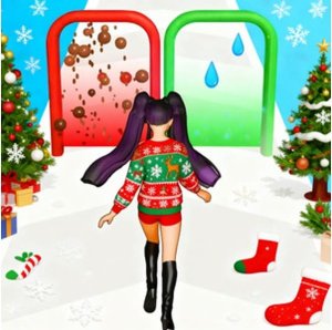 Build A Queen - Christmas Beauty Parkour Game Online Arcade Game