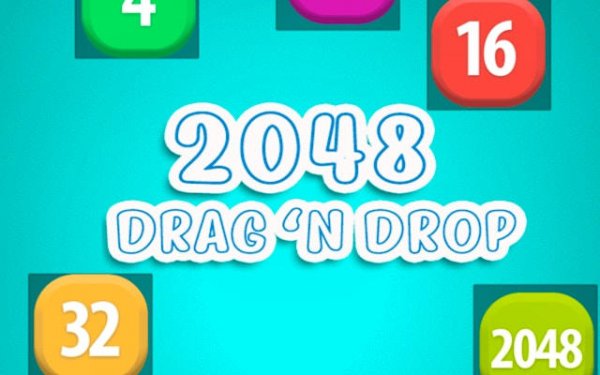 2048 Drag and Drop Puzzle Online Game