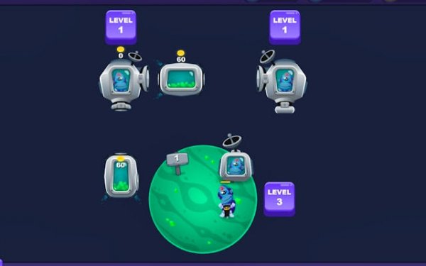 Planet Projectiler FRVR - Space Mining Clicker Online Game