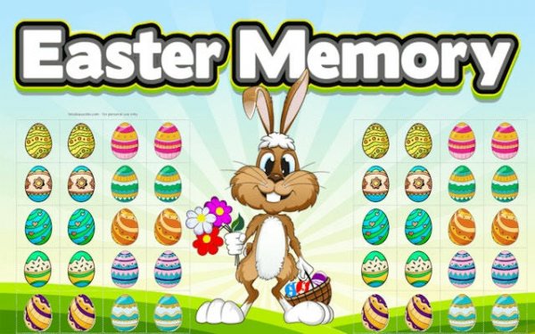 Easter Memory Game Online - Free HTML5 Puzzle