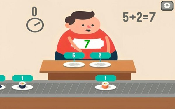 Feed Math Pro: Sushi Equation Challenge Online Puzzle Game