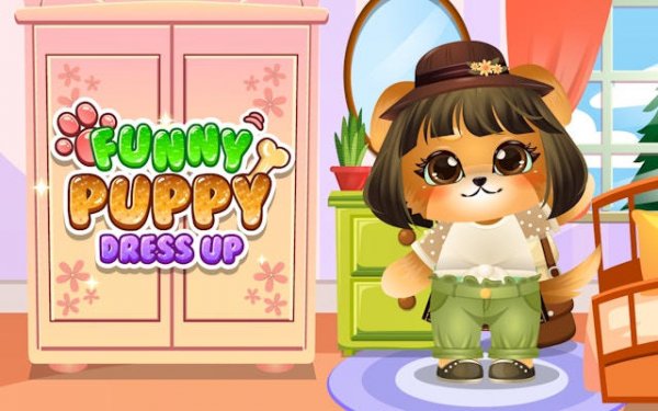 Funny Puppy Dressup Game - Online Fashion Stylist