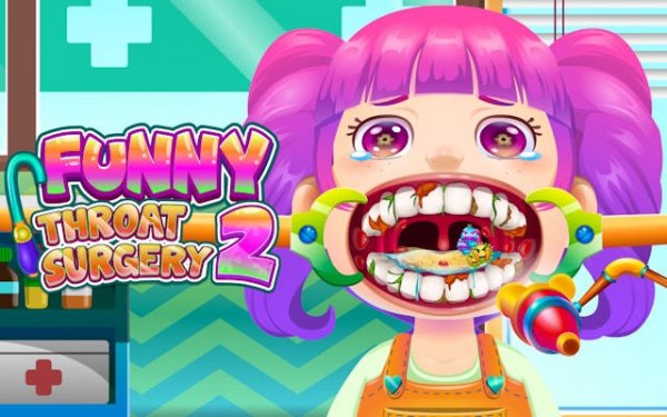 Funny Throat Surgery 2 - Doctor Simulator Online Game