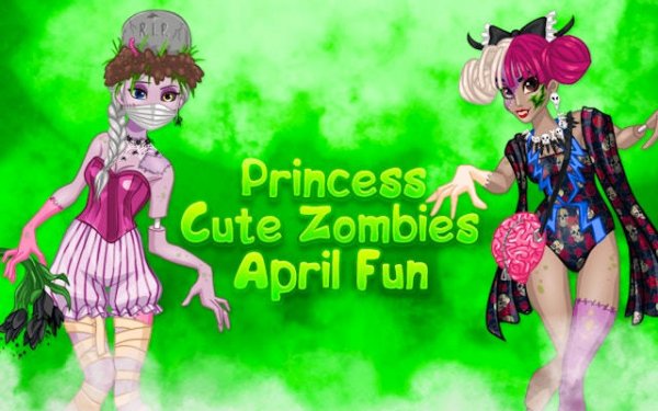 Princess Cute Zombies April Fun - Zombie Makeover Online Game